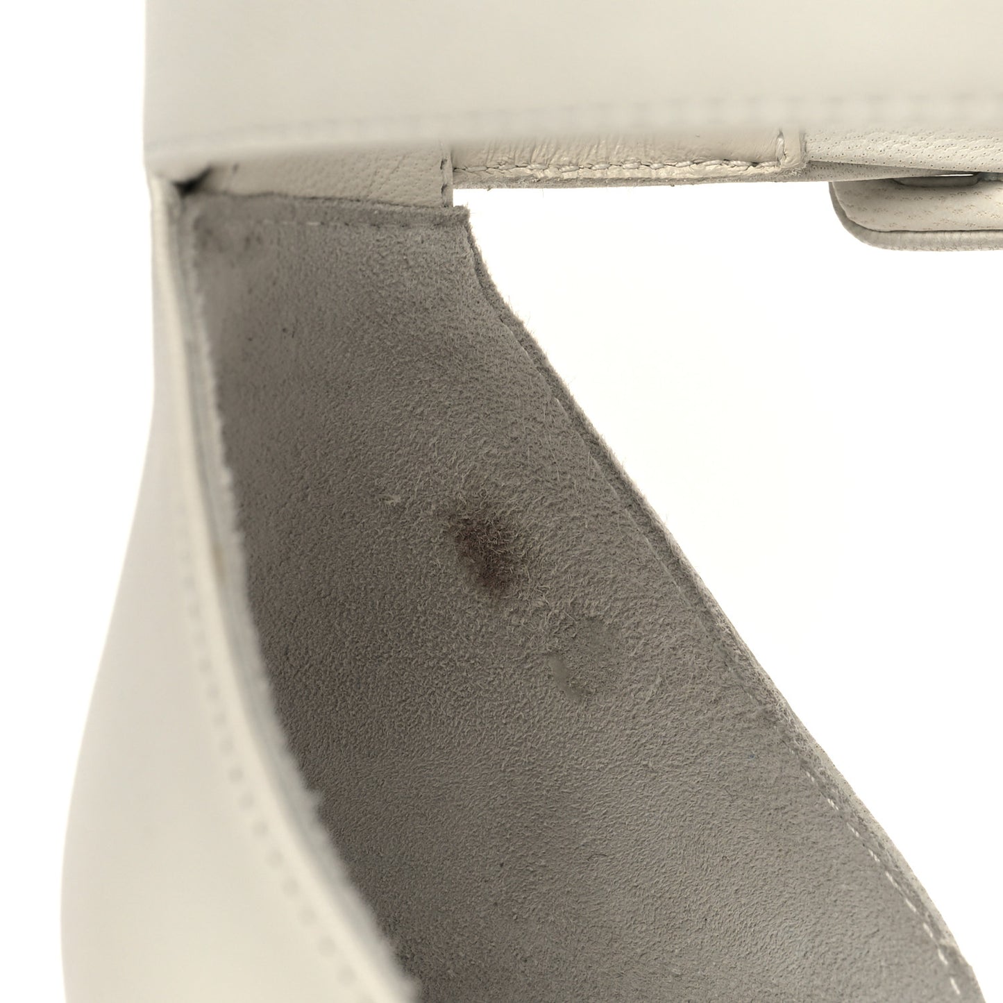 Goatskin Elda Espadrille Wedge Sandals 36 White