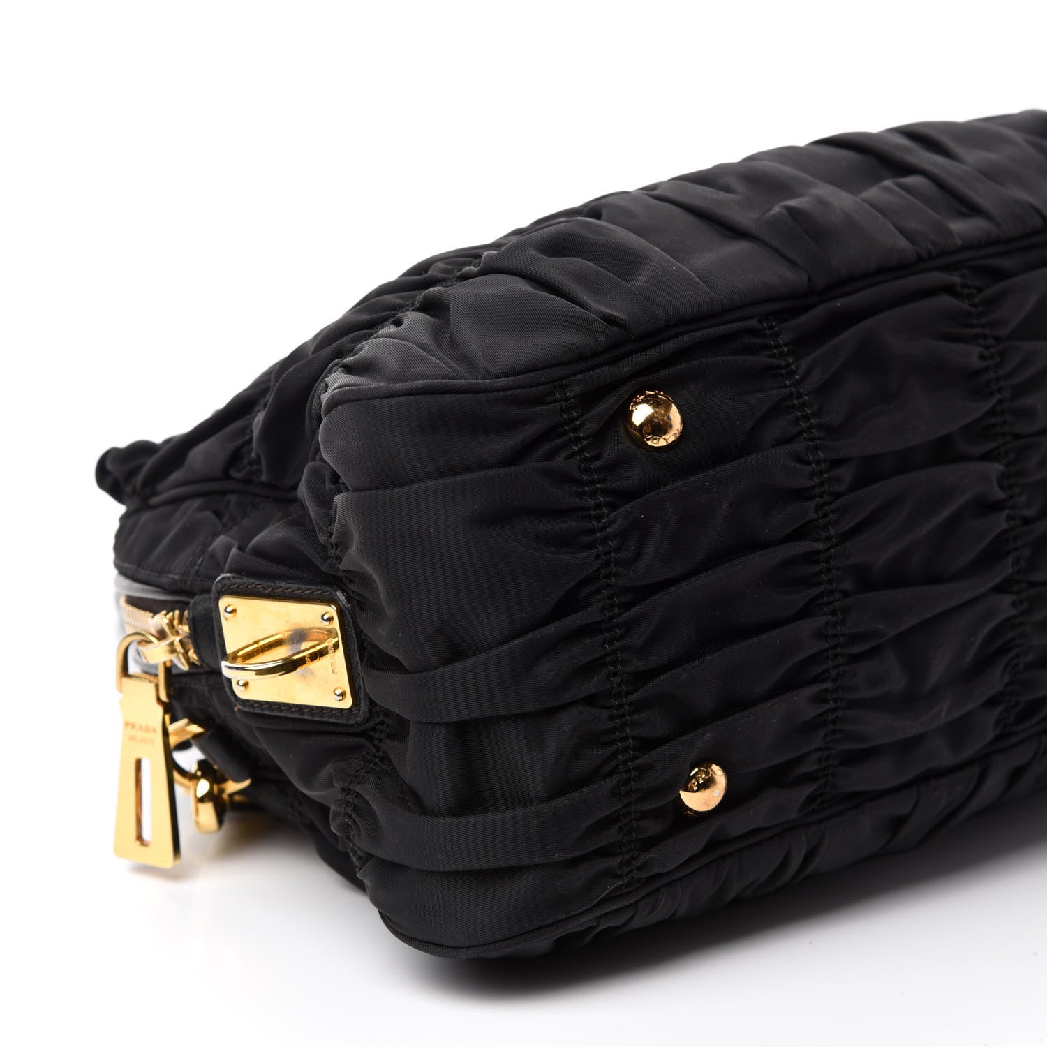Prada Tessuto Nylon Gaufre Shopping Satchel Black 6 of 18