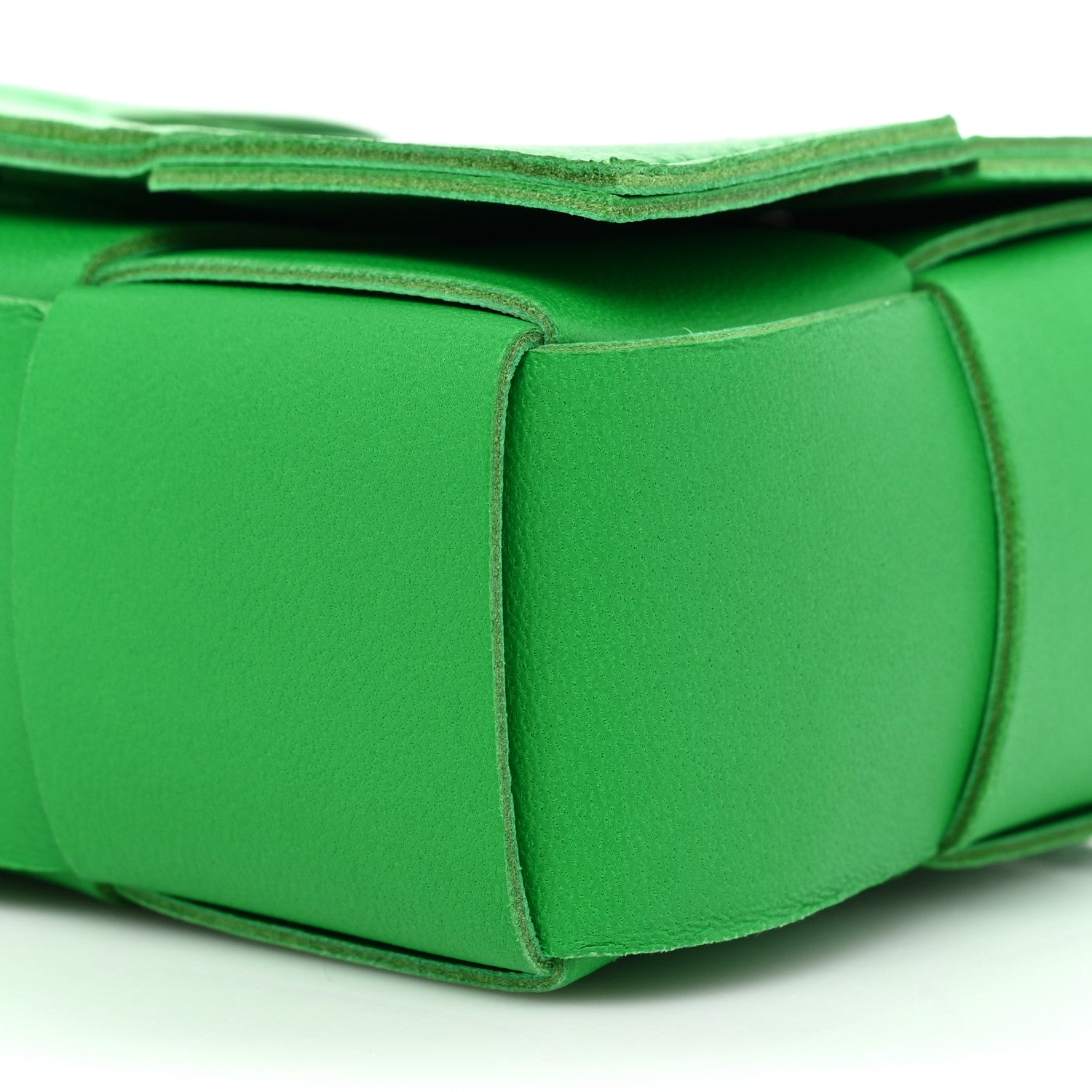 Bottega Veneta Crinkled Lambskin Maxi Intrecciato Extra Mini Cassette Crossbody Bag Parakeet 7 of 13