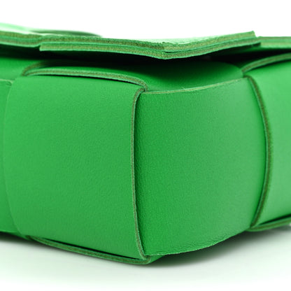 Bottega Veneta Crinkled Lambskin Maxi Intrecciato Extra Mini Cassette Crossbody Bag Parakeet 7 of 13