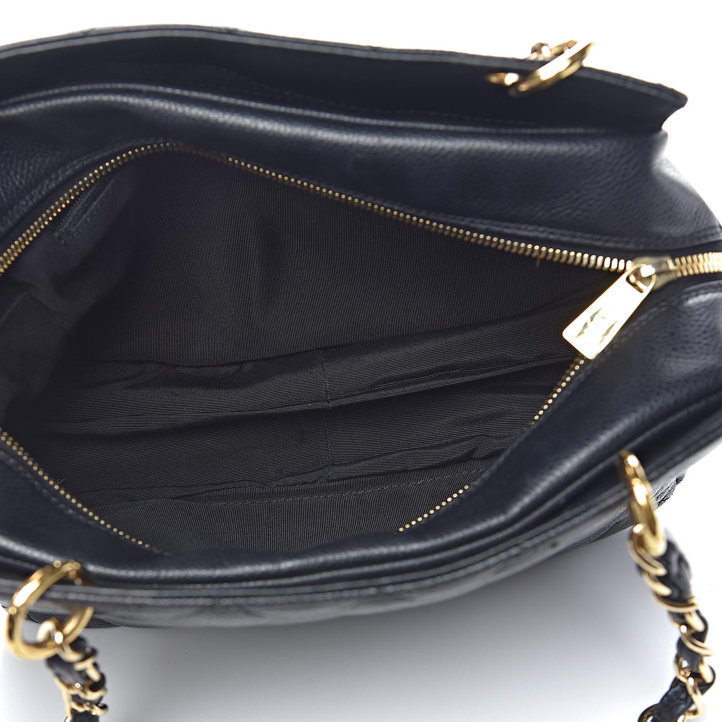 Caviar Quilted Petit Timeless Tote PTT Black