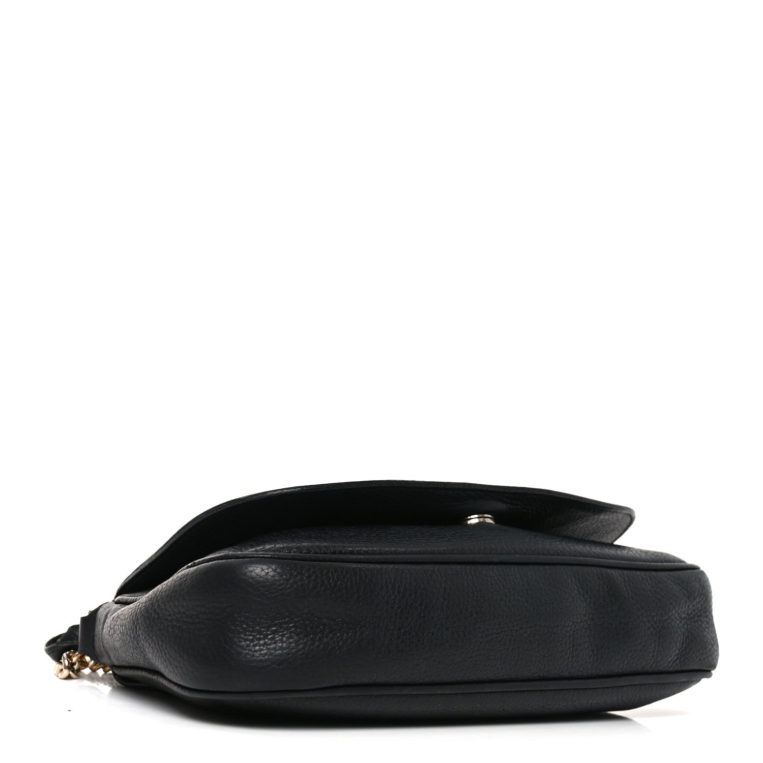Gucci Pebbled Calfskin Medium Soho Flap Crossbody Black 4 of 10