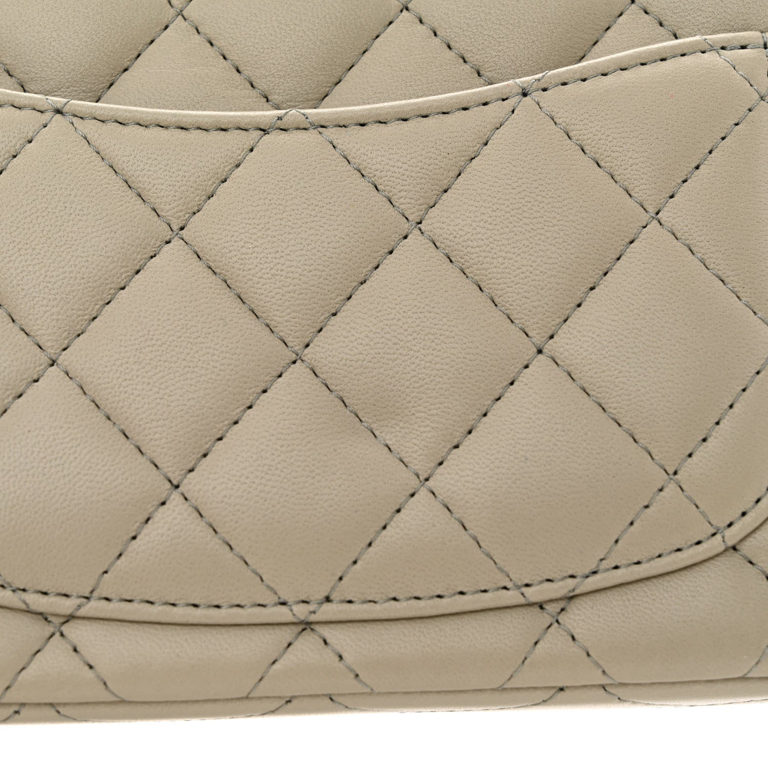 Chanel Lambskin Quilted Mini Rectangular Flap Grey 11 of 11