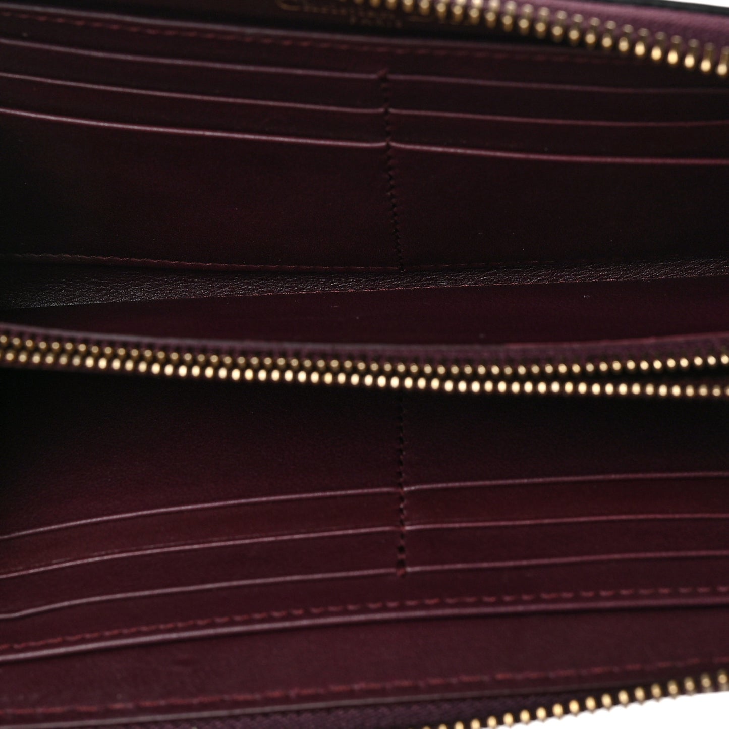 Calfskin J'adior Voyageur Wallet Deep Amarante