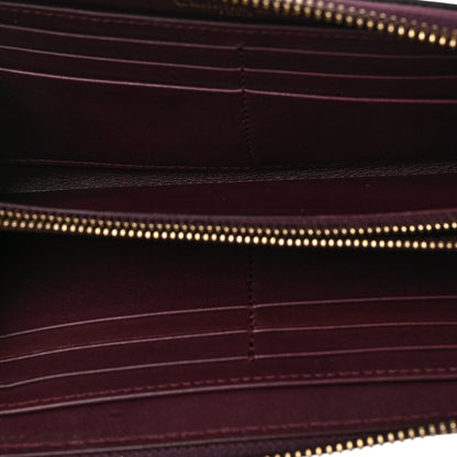 Christian Dior Calfskin J'adior Voyageur Wallet Deep Amarante 5 of 7