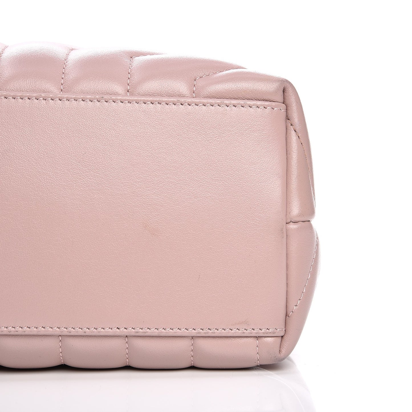 Calfskin Y Quilted Monogram Medium Loulou Chain Satchel Rose Antic