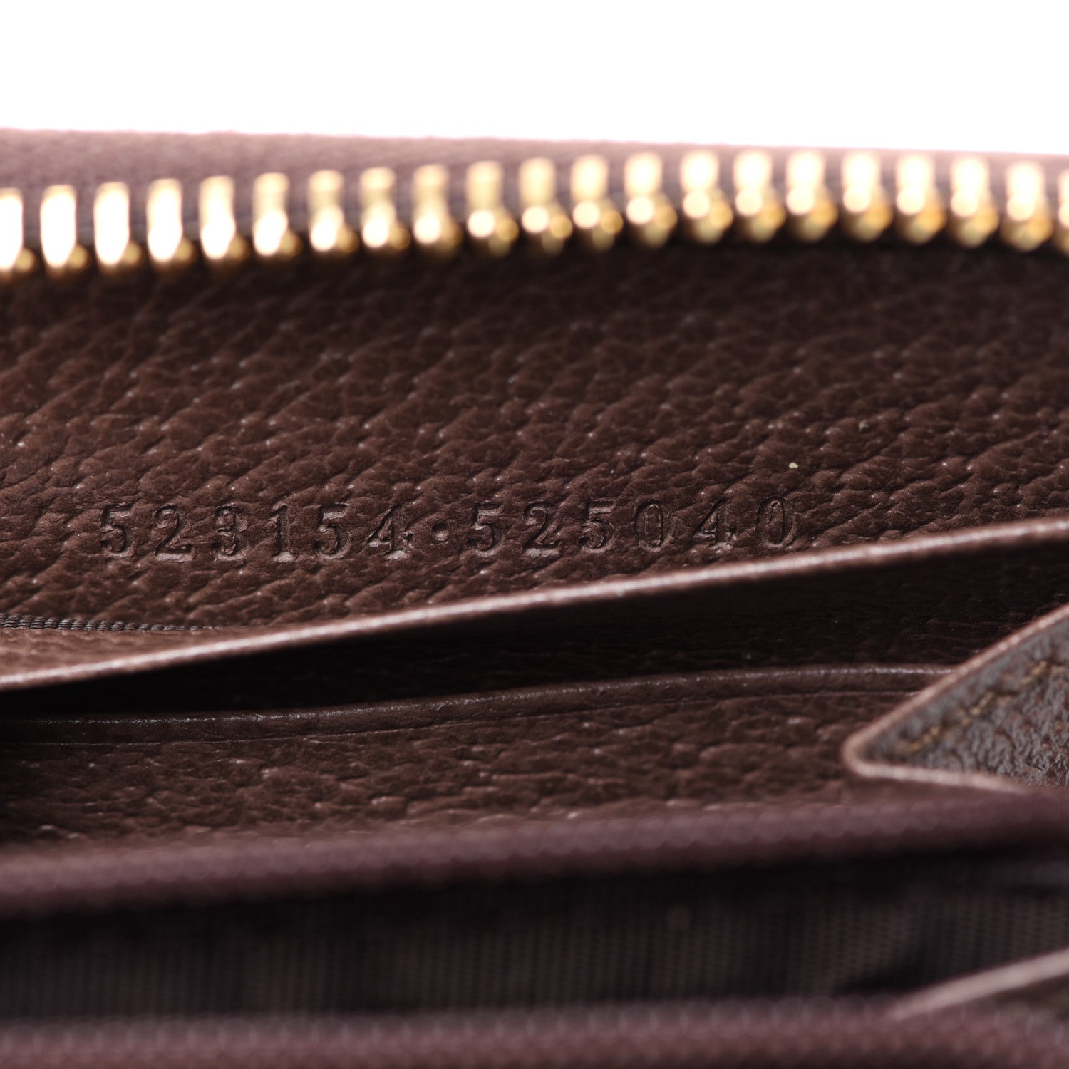 Gucci GG Supreme Monogram Web Ophidia Zip Around Wallet Brown 7 of 8