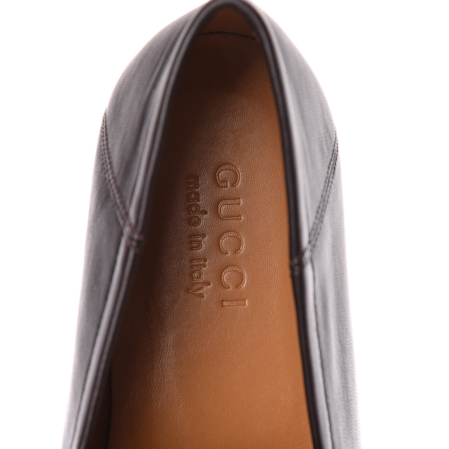 Gucci Lambskin Wolf Embroidered Mens Brixton Horsebit Loafers 9.5 Cocoa 7 of 9