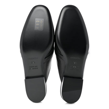 Hermes Goatskin Oz Mules 36.5 Black 5 of 9