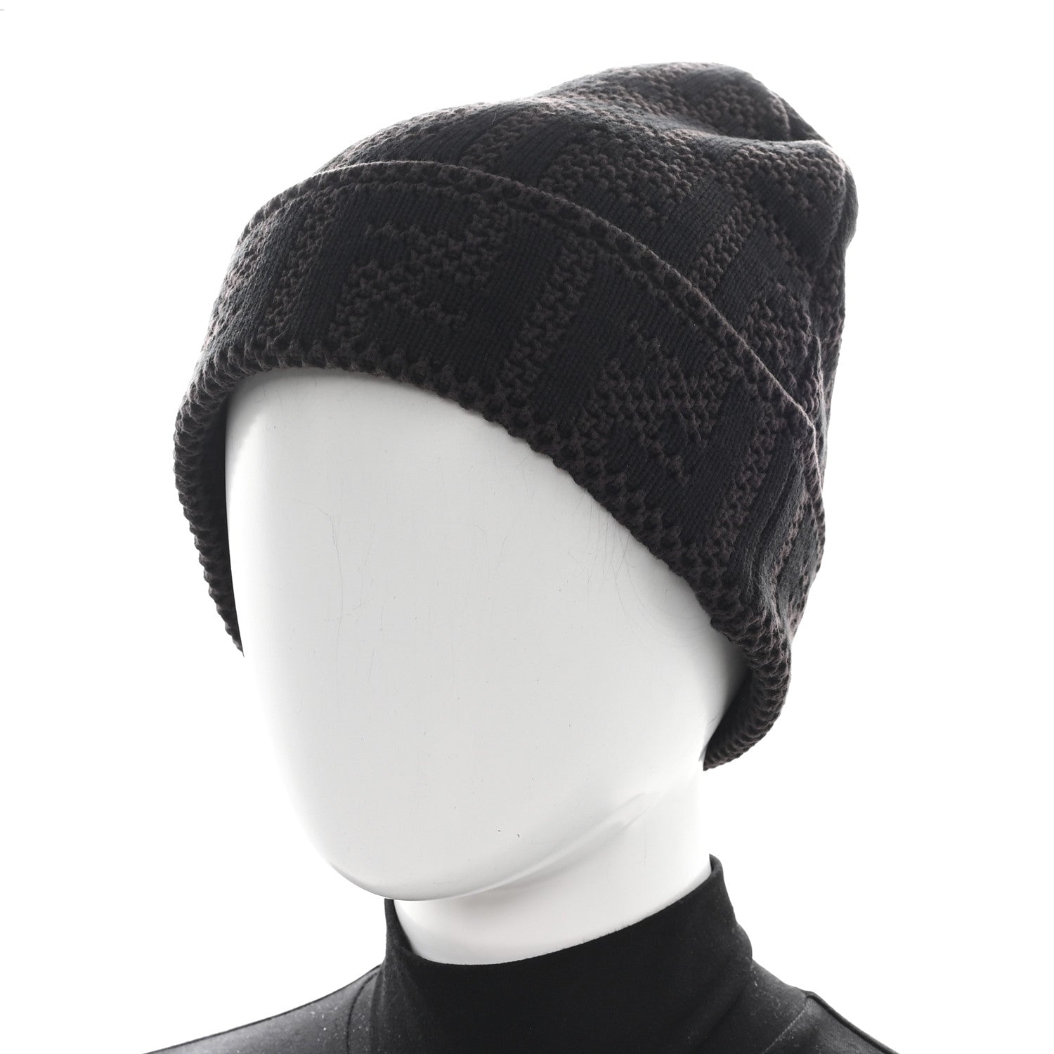 Fendi Cotton Knit Zucca Beanie Tobacco 2 of 5