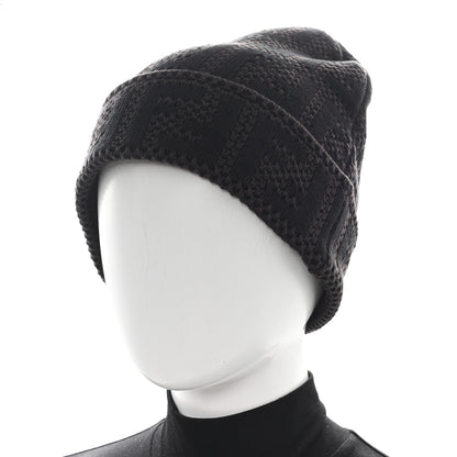 Fendi Cotton Knit Zucca Beanie Tobacco 2 of 5