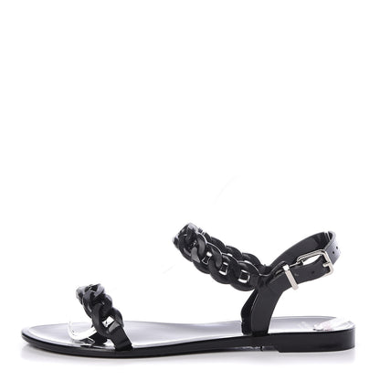 Givenchy Jelly Chain Sandal Flats 38 Black 1 of 10