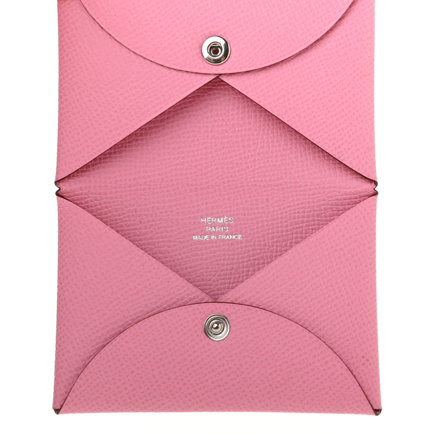 Hermes Epsom Calvi Card Case 5P Pink 5 of 7