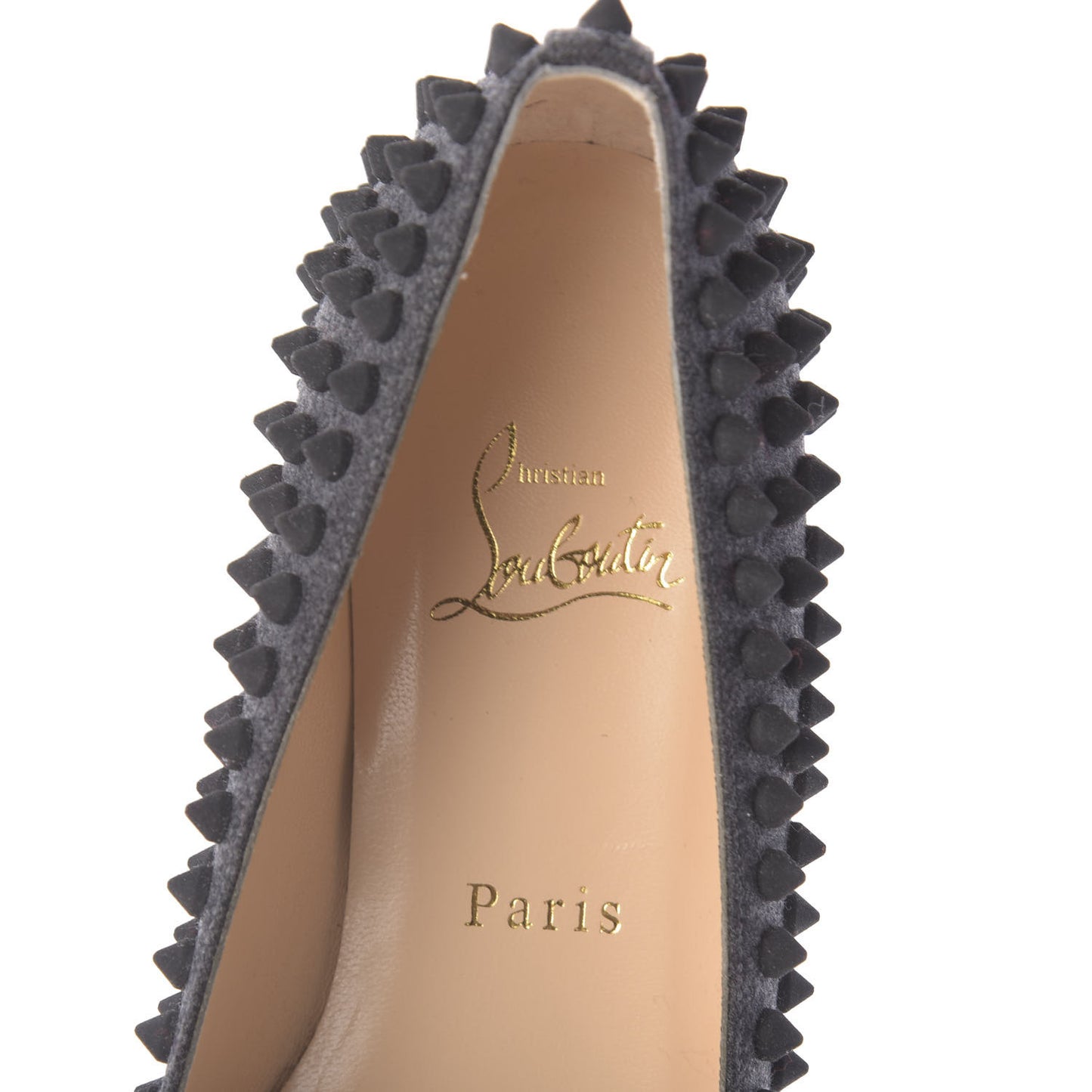 Flannel Pigalle Spikes Flats 37.5 Antracite