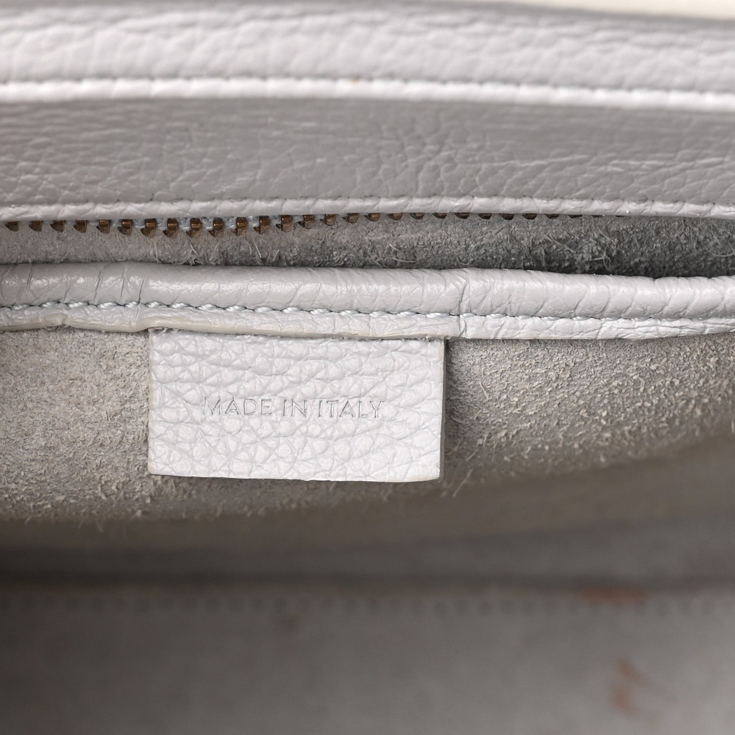 Celine Drummed Calfskin Nano Luggage Lune 6 of 17