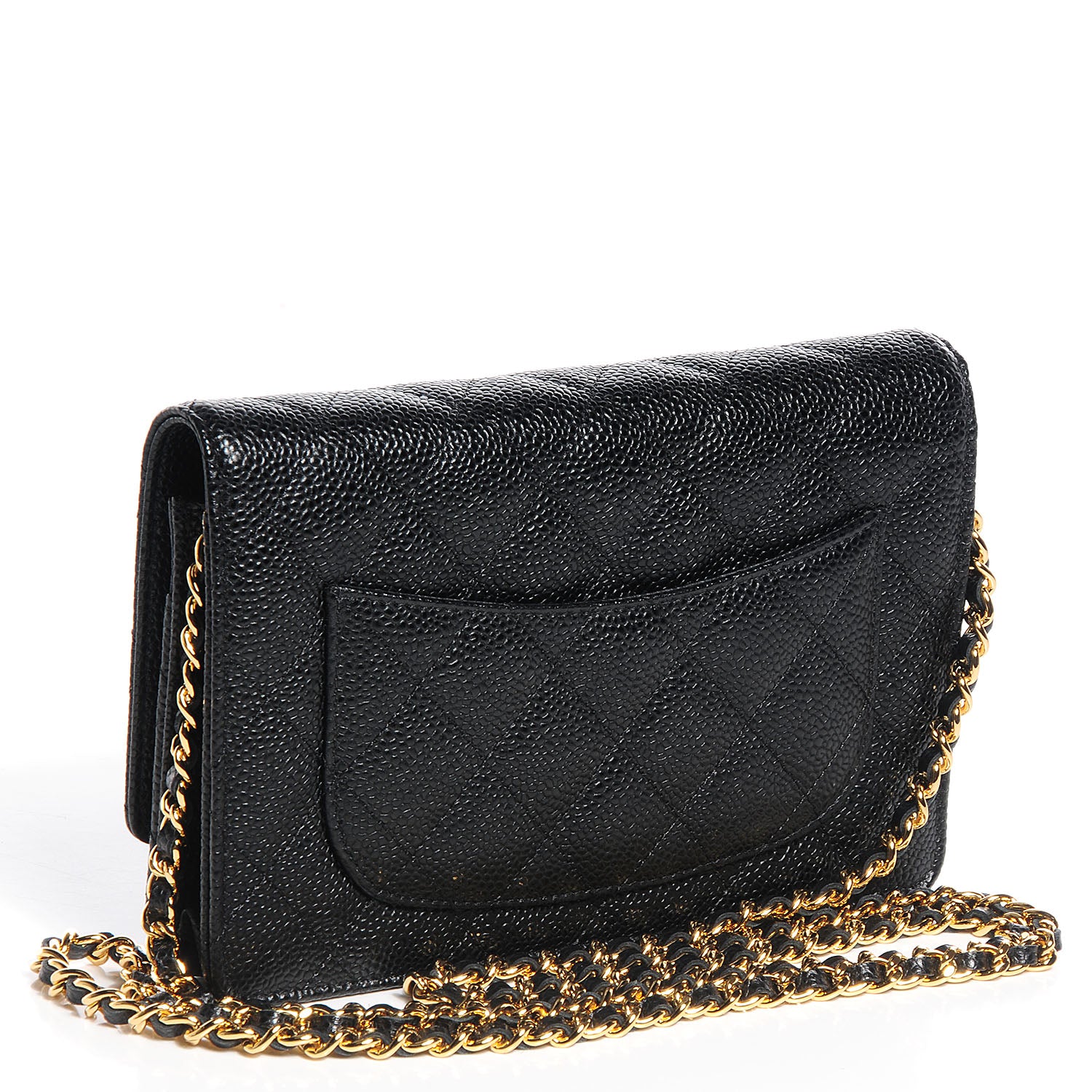 Chanel Caviar Quilted Wallet On Chain WOC Black 3 of 9