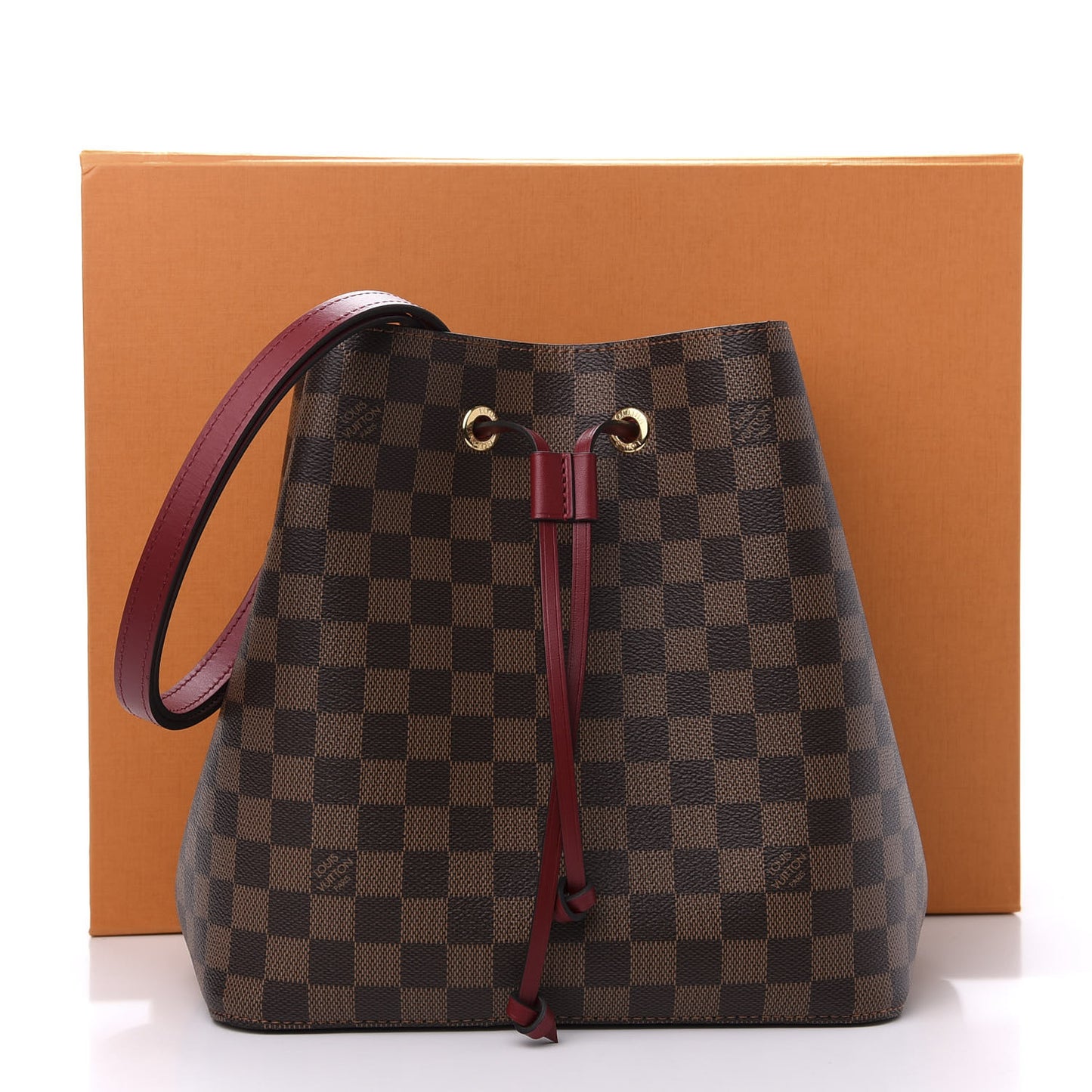 Damier Ebene Neonoe MM Cherry Berry
