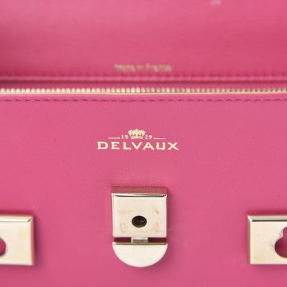 Delvaux Calfskin MM Tempete Satchel Fuchsia 6 of 13