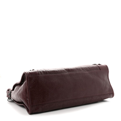 Balenciaga Agneau Lambskin  Classic Hardware Medium Le City Dark Burgundy 4 of 10