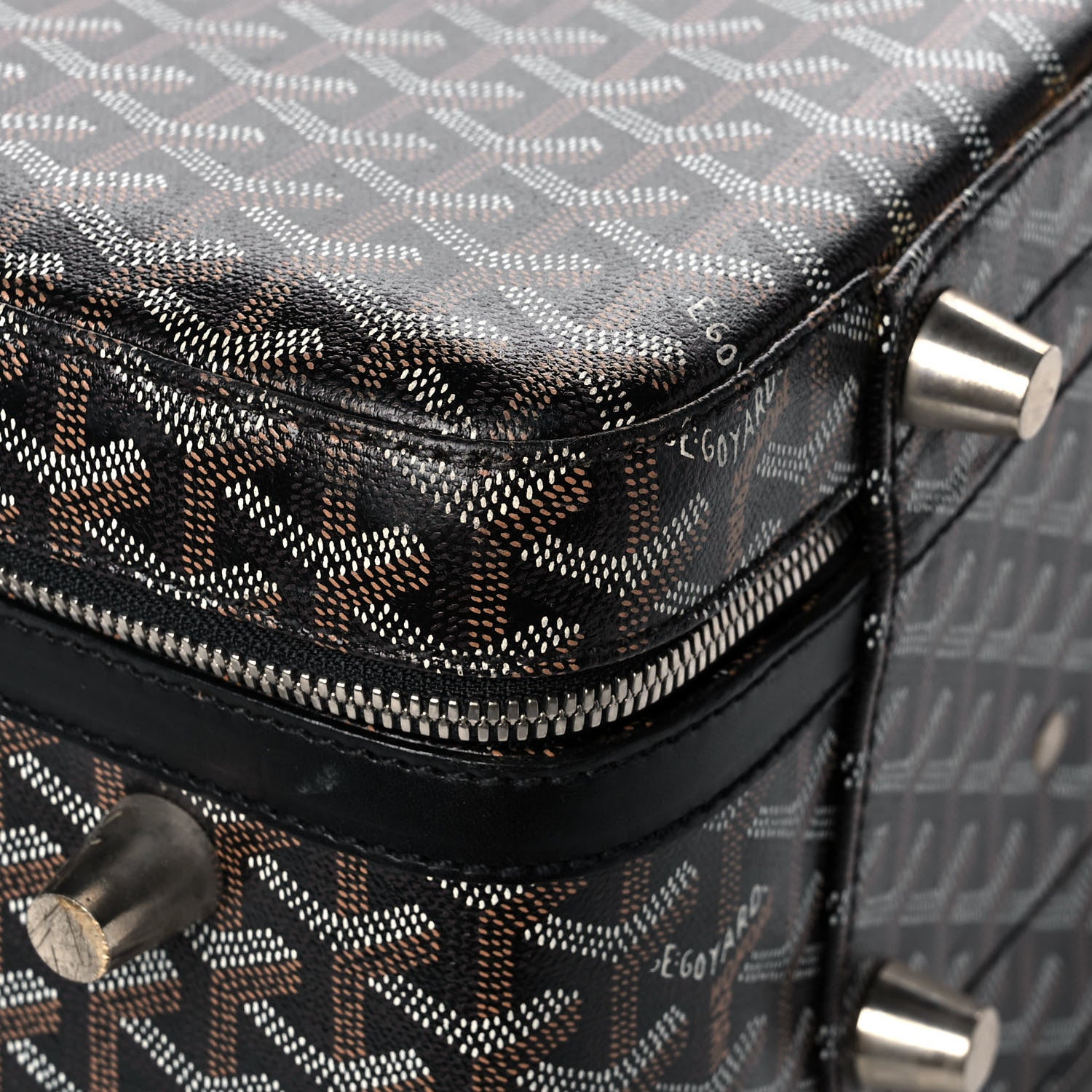 Goyard Goyardine Rolling Suitcase Trolley PM Black 8 of 19