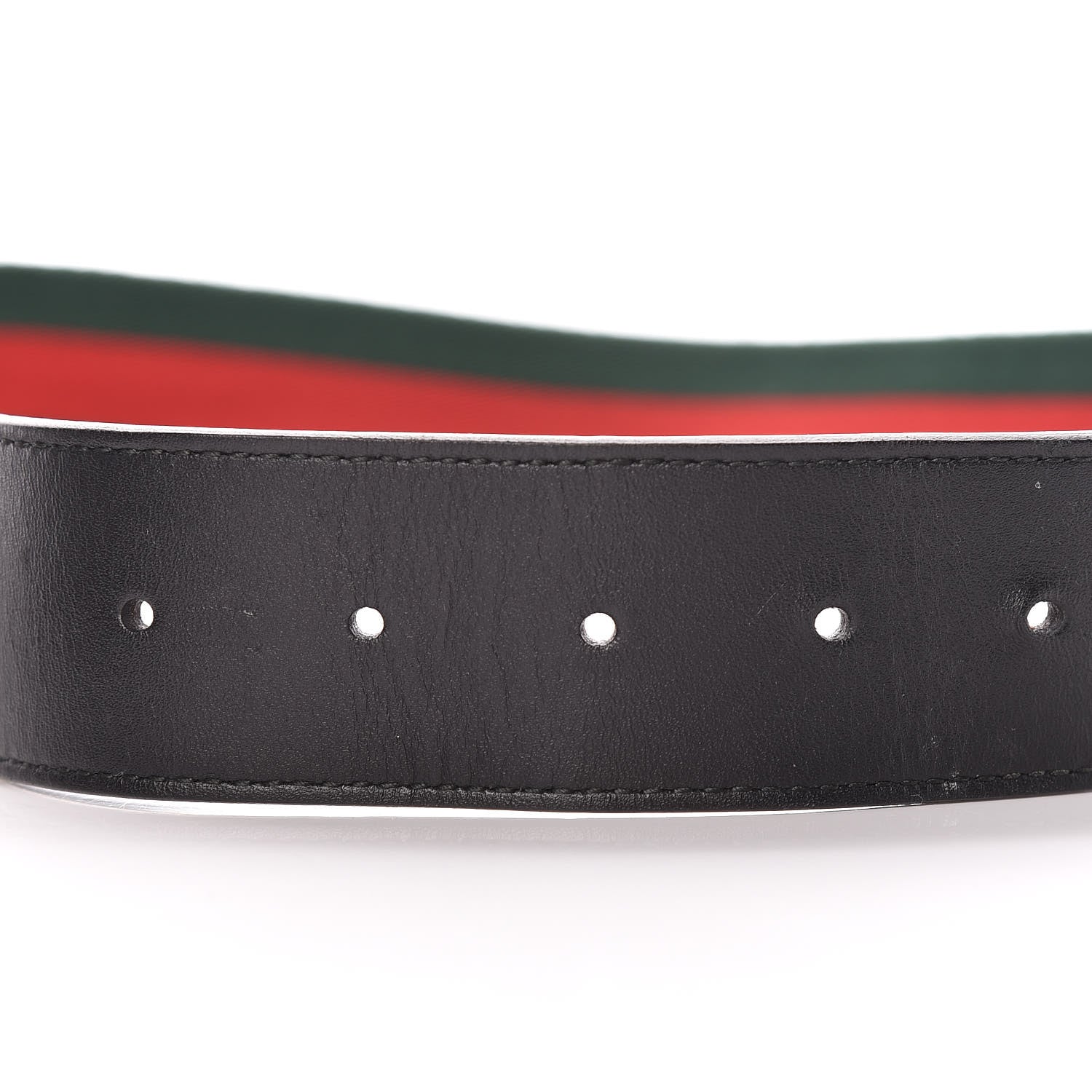 Gucci Calfskin Web Interlocking G Belt 100 40 Black 7 of 7