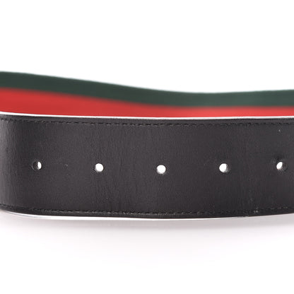 Gucci Calfskin Web Interlocking G Belt 100 40 Black 7 of 7
