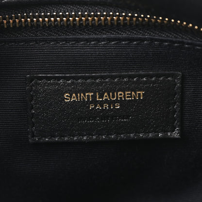 Saint Laurent Lambskin Matelasse Monogram Medium Niki Chain Satchel Black 5 of 9