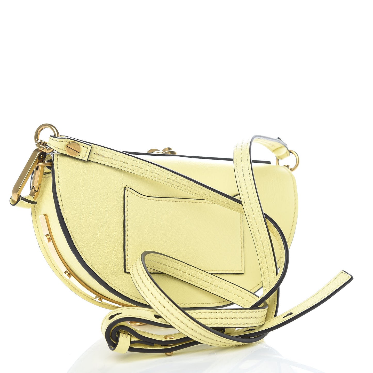 Calfskin Small Nile Bracelet Minaudiere Bag Lemonade