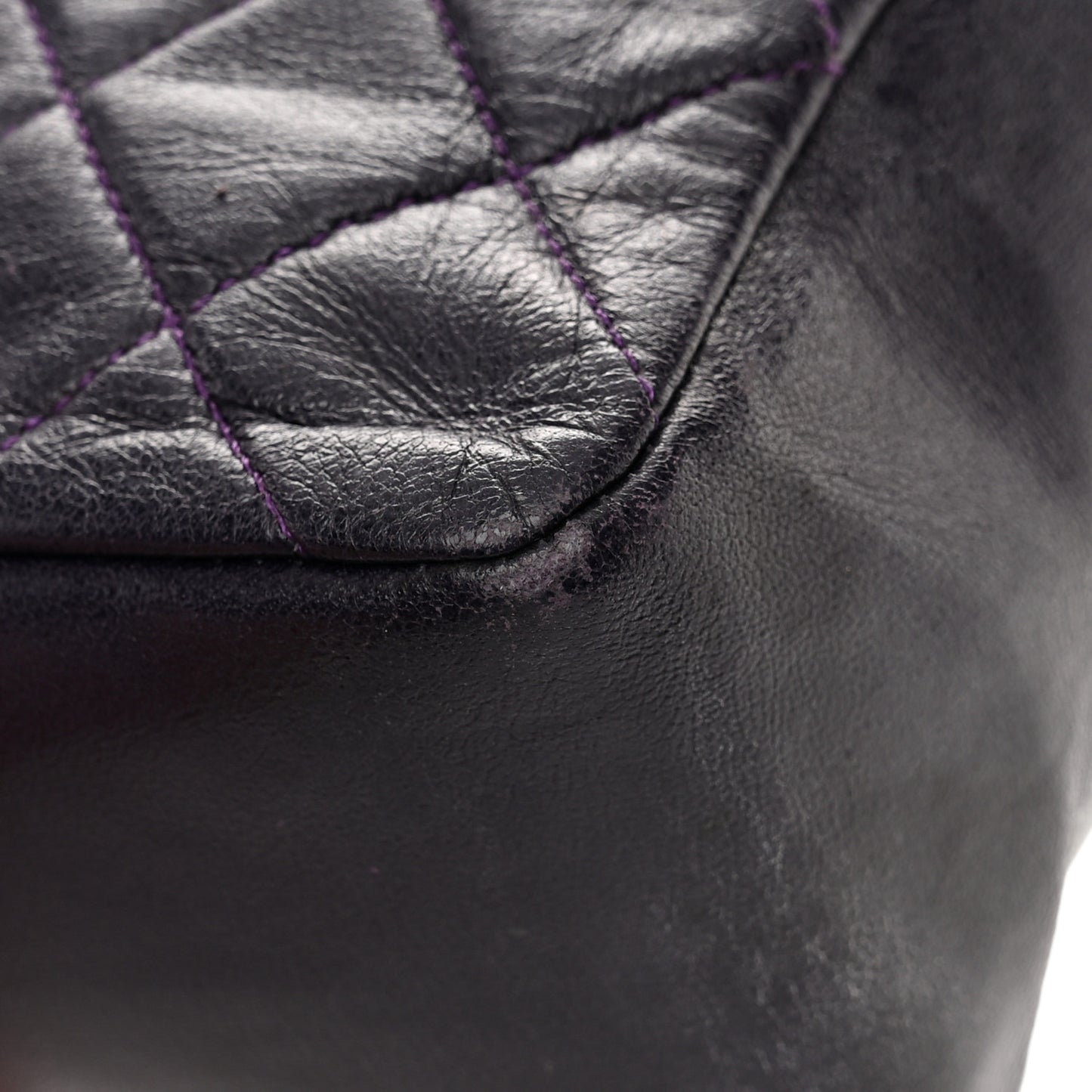 Lambskin Quilted Medium Kelly Flap Purple