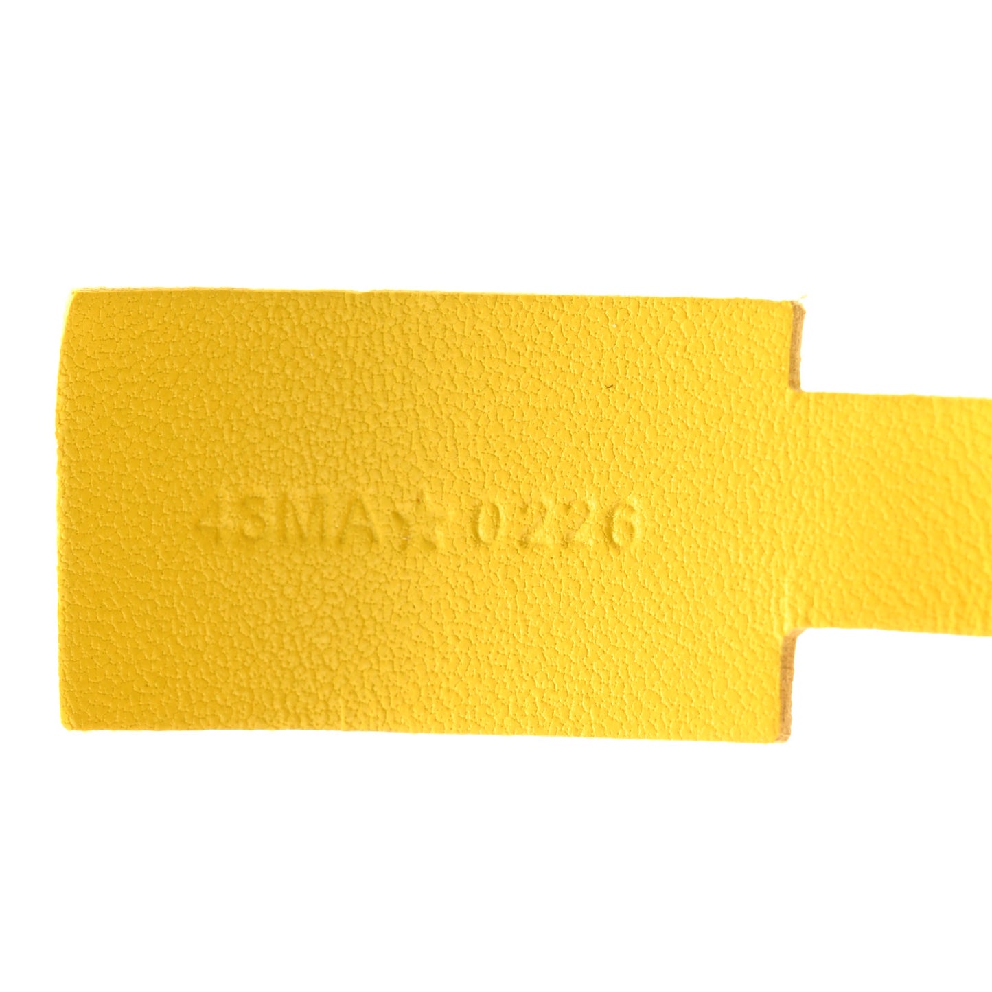 Buttercup Calfskin Lacquer Metal Swing Bag Charm Yellow