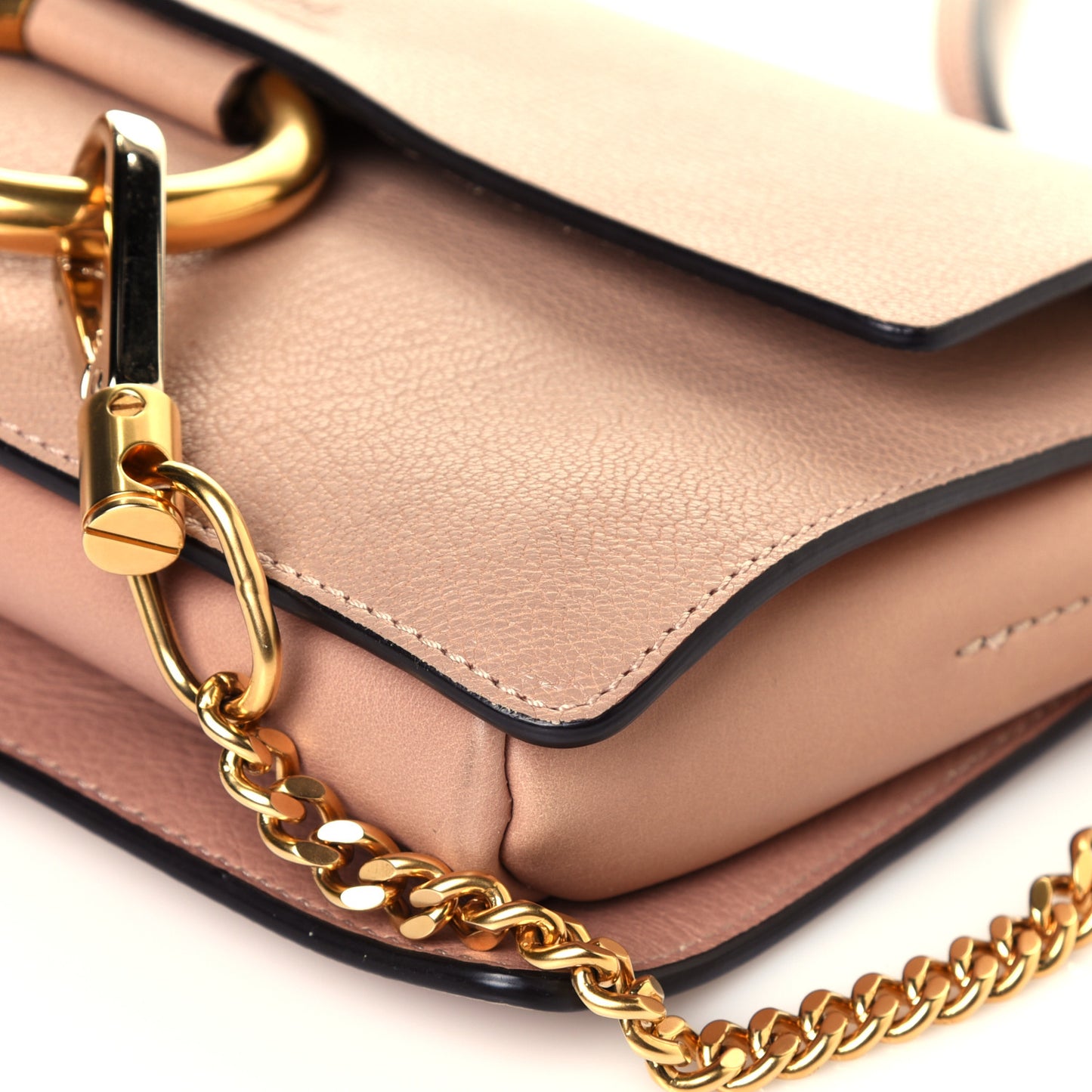 Goatskin Small Faye Shoulder Bag Biscotti Beige
