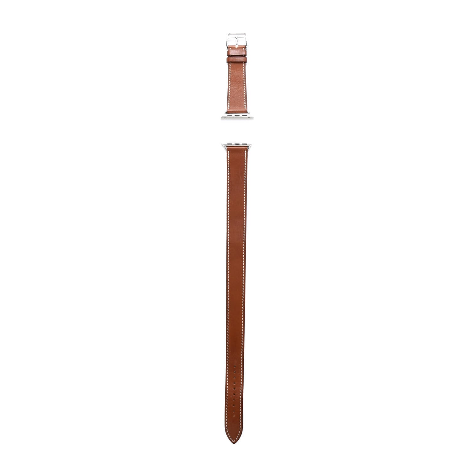 Hermes Barenia 38mm Double Tour Apple Watch Strap Fauve 1 of 5
