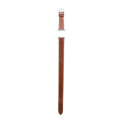 Hermes Barenia 38mm Double Tour Apple Watch Strap Fauve 1 of 5