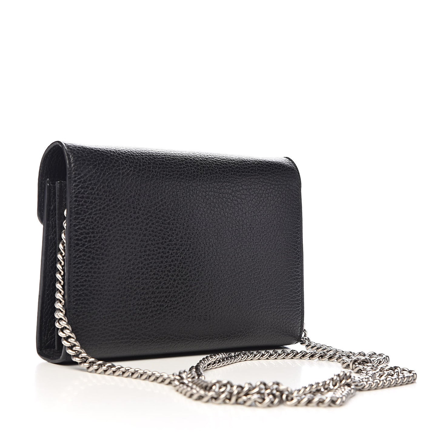 Calfskin Mini Dionysus Chain Wallet Black