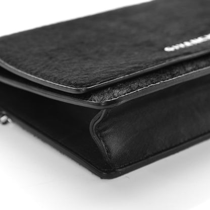 Givenchy Calf Hair Calfskin Pandora Chain Wallet Black 9 of 12