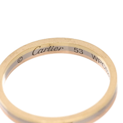 Cartier 18K Pink White Yellow Gold 2.5mm Vendome Louis Cartier Wedding Band Ring 53 6.5 4 of 6