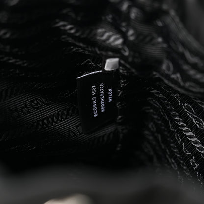 Prada Re-Nylon Vela Drawstring Wristlet Pouch Black 6 of 10