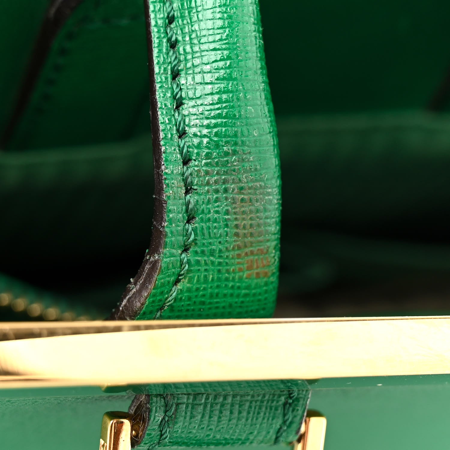 Fendi Vitello Elite Flamingo Regular 2Jours Tote Emerald 15 of 18