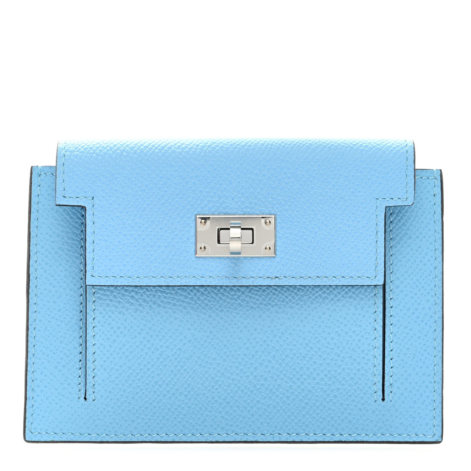 Hermes Epsom Kelly Pocket Compact Wallet Celeste 1 of 6