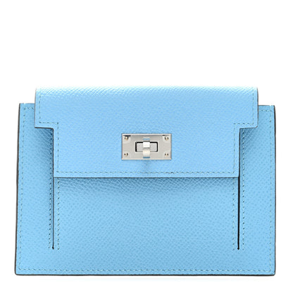 Hermes Epsom Kelly Pocket Compact Wallet Celeste 1 of 6
