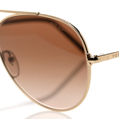 Prada Metal Aviator Sunglasses SPR66X Brown 7 of 8