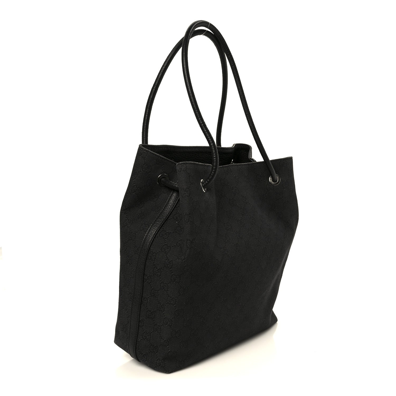 Gucci Canvas Monogram Gifford Shopping Tote Black 3 of 11
