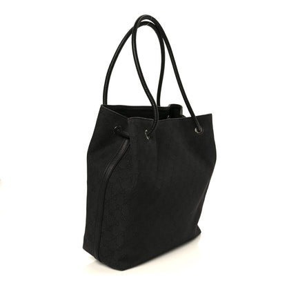 Gucci Canvas Monogram Gifford Shopping Tote Black 3 of 11
