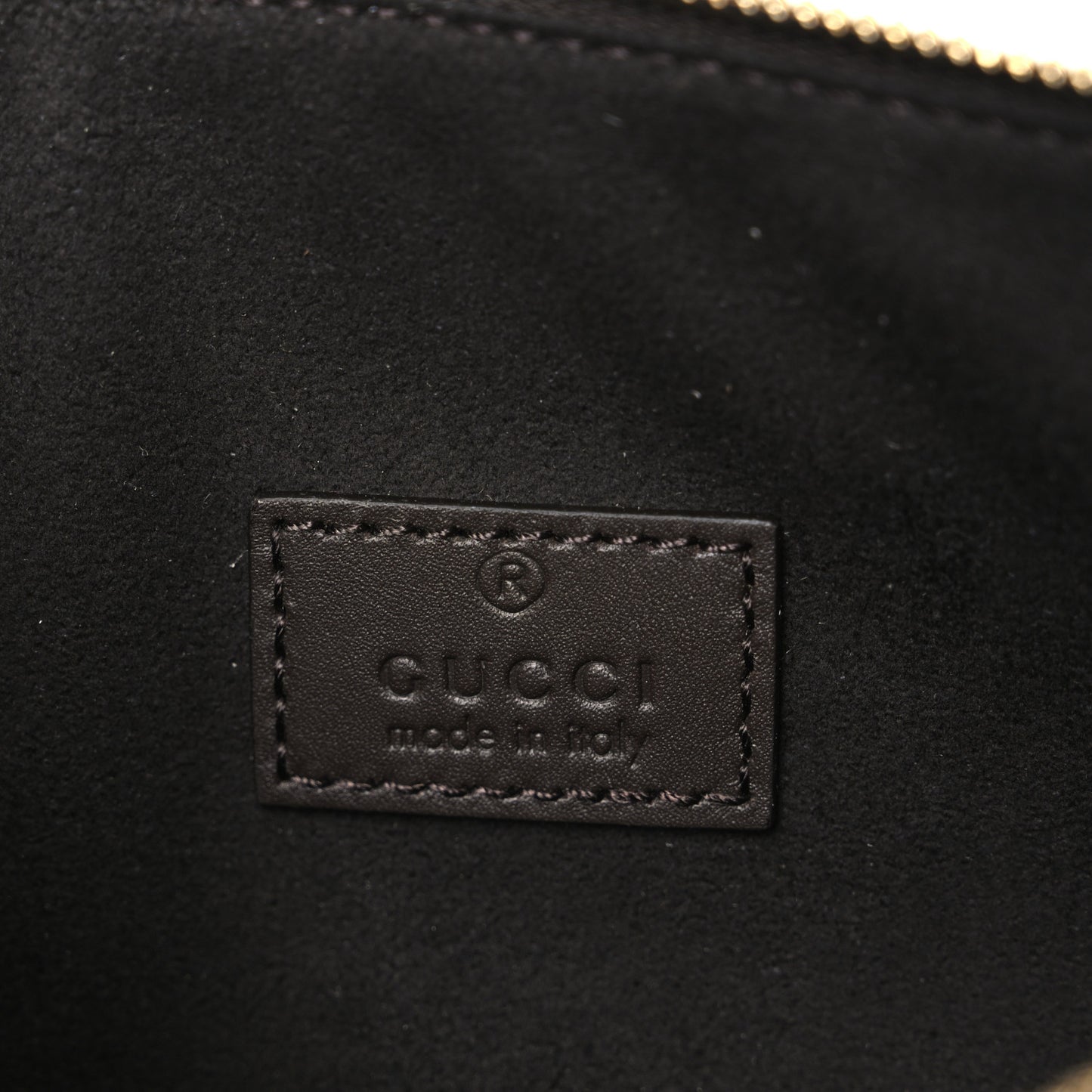 Calfskin Totissima Zip Wristlet Pouch Ebony
