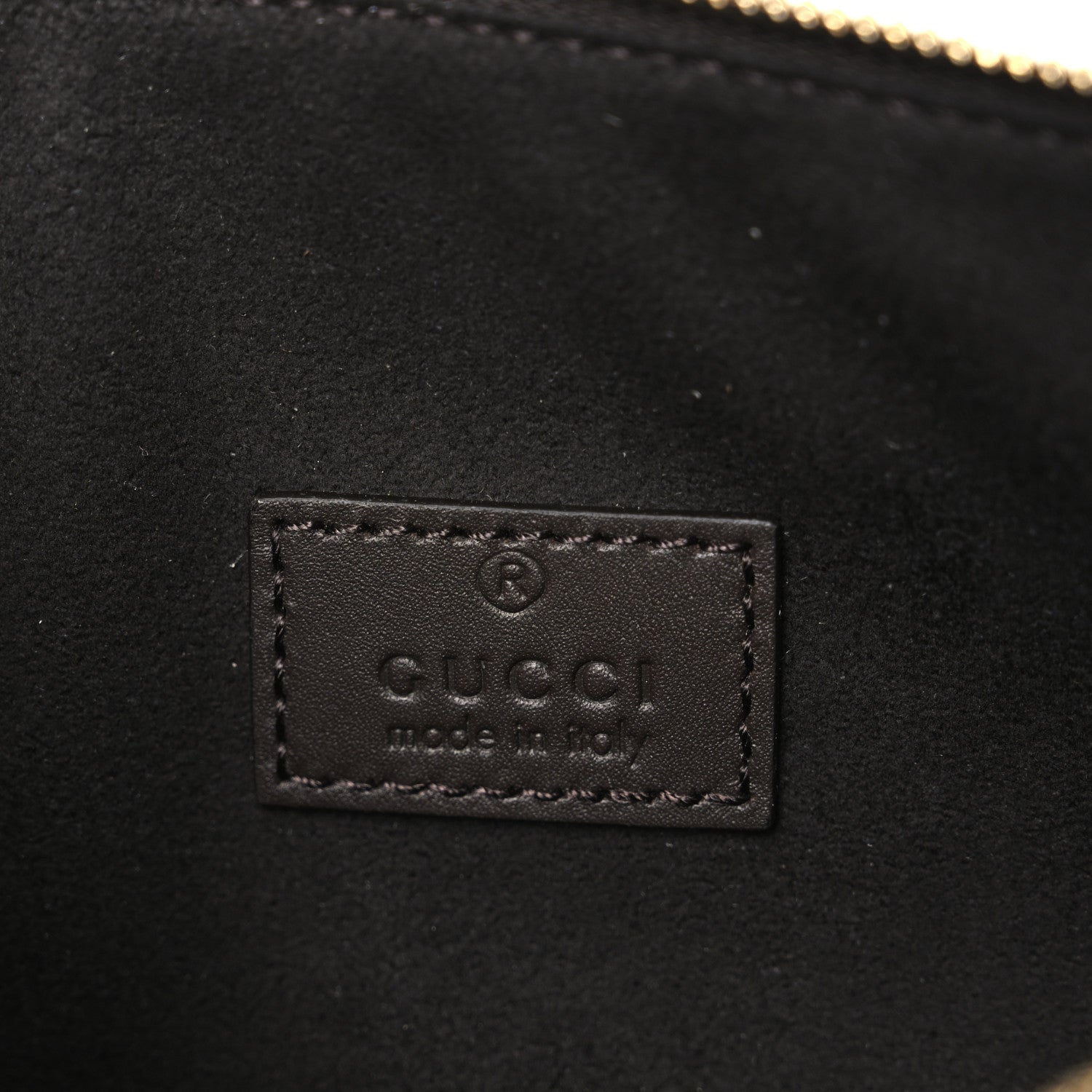Gucci Calfskin Totissima Zip Wristlet Pouch Ebony 6 of 6