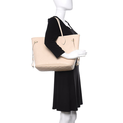 Louis Vuitton Empreinte Monogram Giant Neverfull MM Cream 2 of 10
