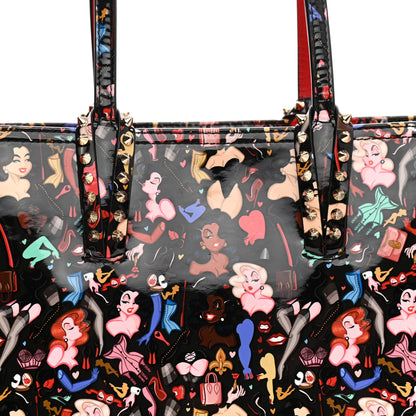 Christian Louboutin Patent Calfskin Small Dita Cabata Tote Black 10 of 12