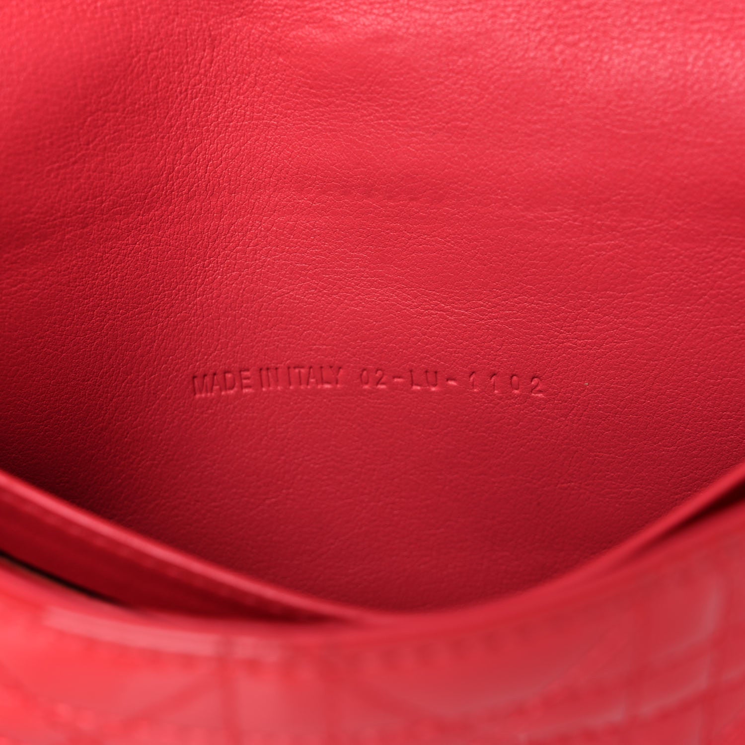 Christian Dior Patent Cannage New Lock Pouch Coral 13 of 17