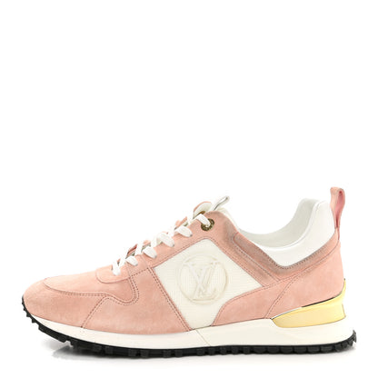 Louis Vuitton Suede Calfskin Run Away Sneakers 41 Pink 1 of 13