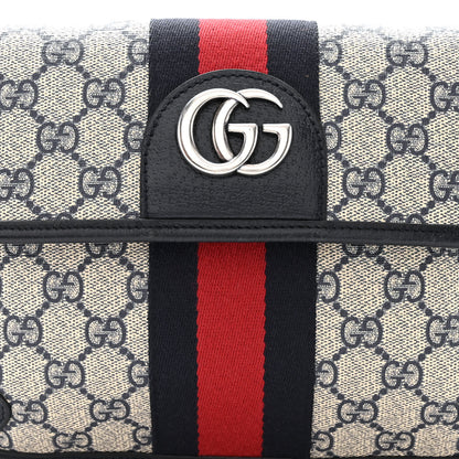 Gucci GG Supreme Monogram Web Small Ophidia Belt Bag 90/36 Beige Navy 9 of 13